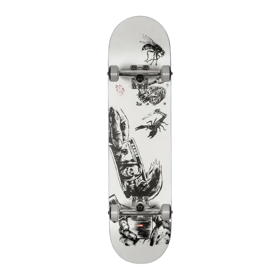 Skateboard complet GLOBE G1 Hard Luck 8.0" White /Noir