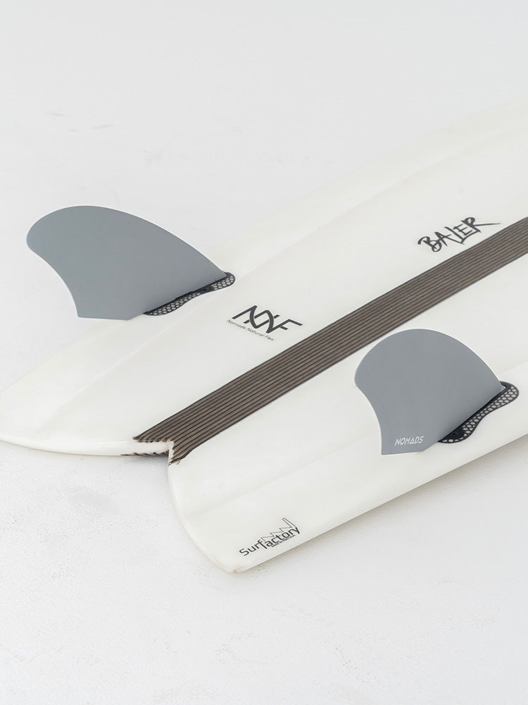 Ailerons PALMAR Twin Gris Nomads Surfing