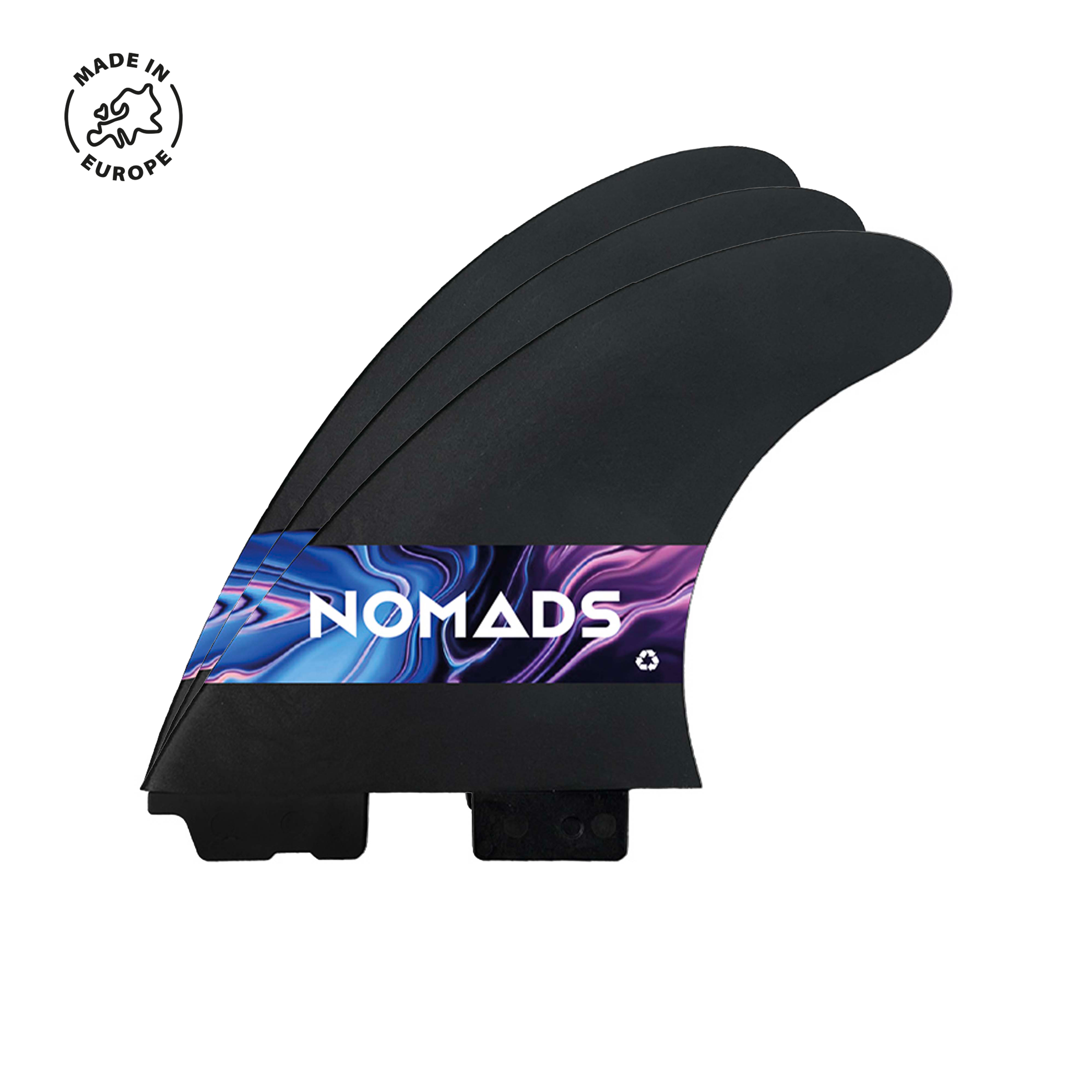 Ailerons (R)evolution Noir 2 Tab II Nomads Surfing