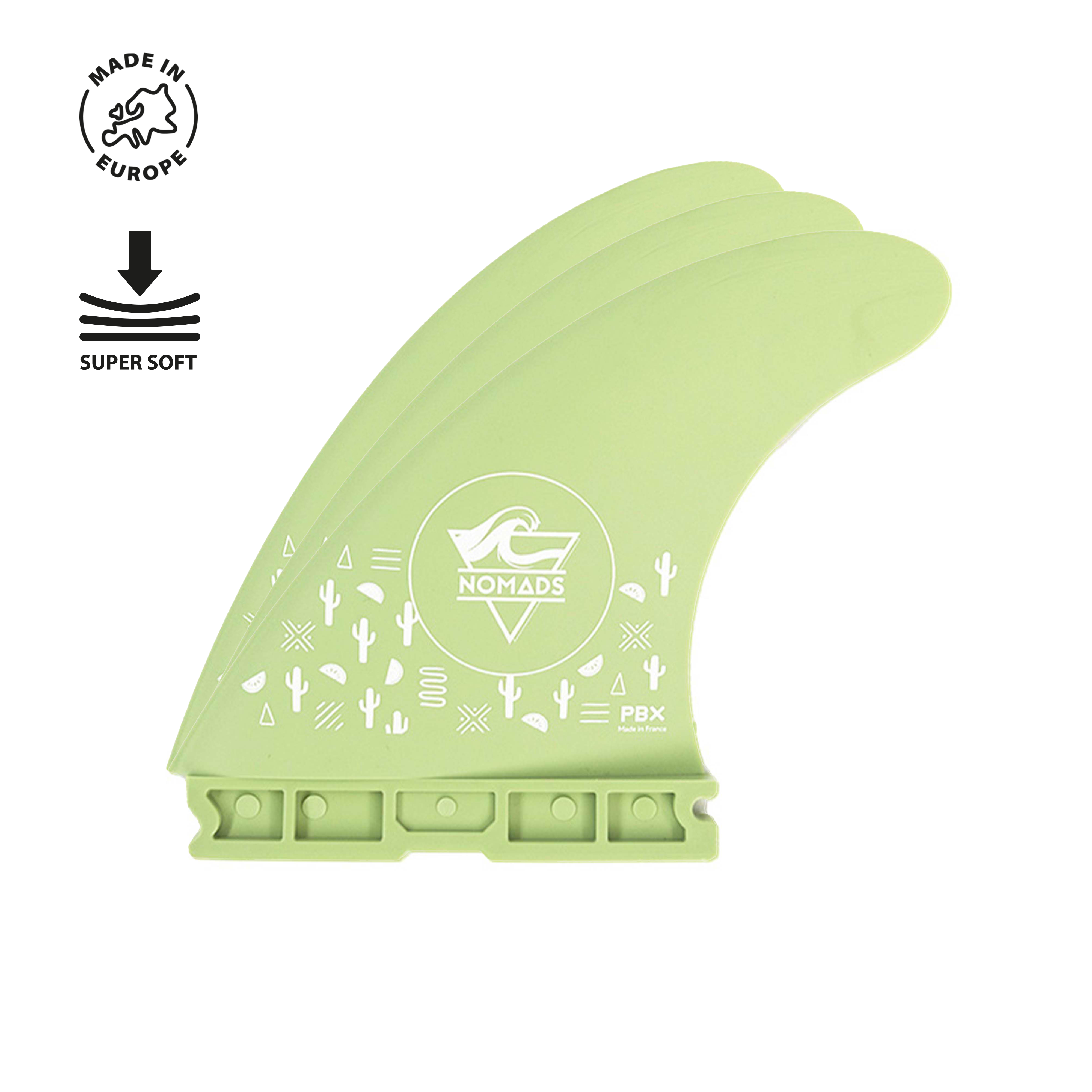 Ailerons souples biosourcées PBX 1 Tab Nomads Surfing