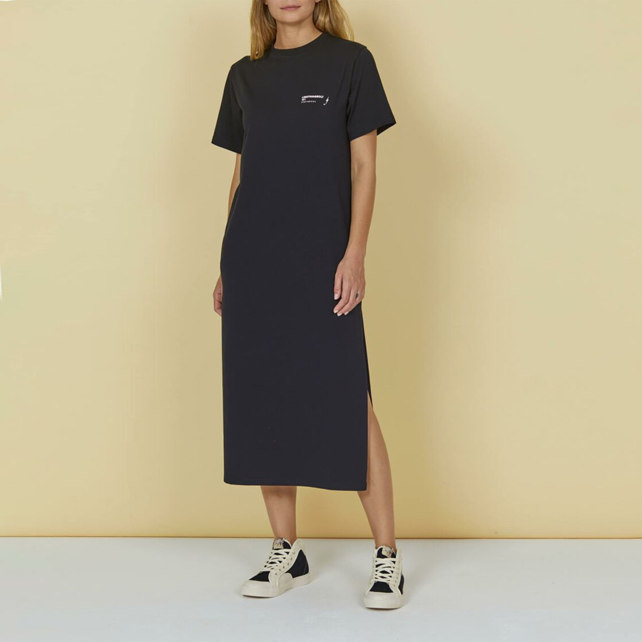 Robe LIGHTNING BOLT Black Maxi T-shirt