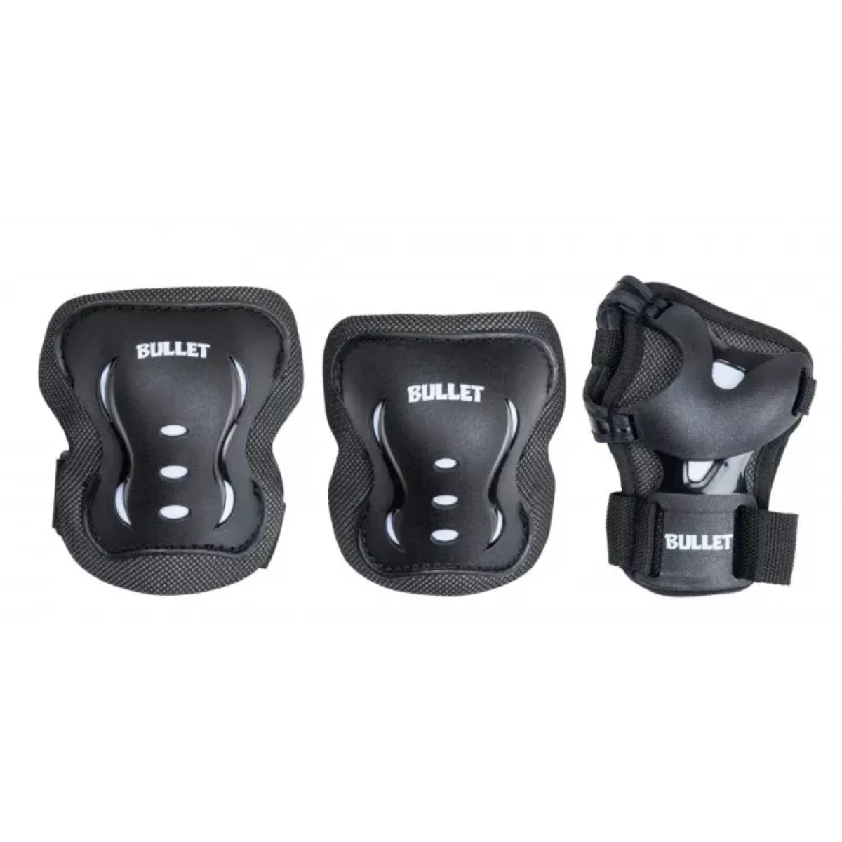 Pack 3 protections enfant BULLET Blast V2 Junior - Noir / Blanc