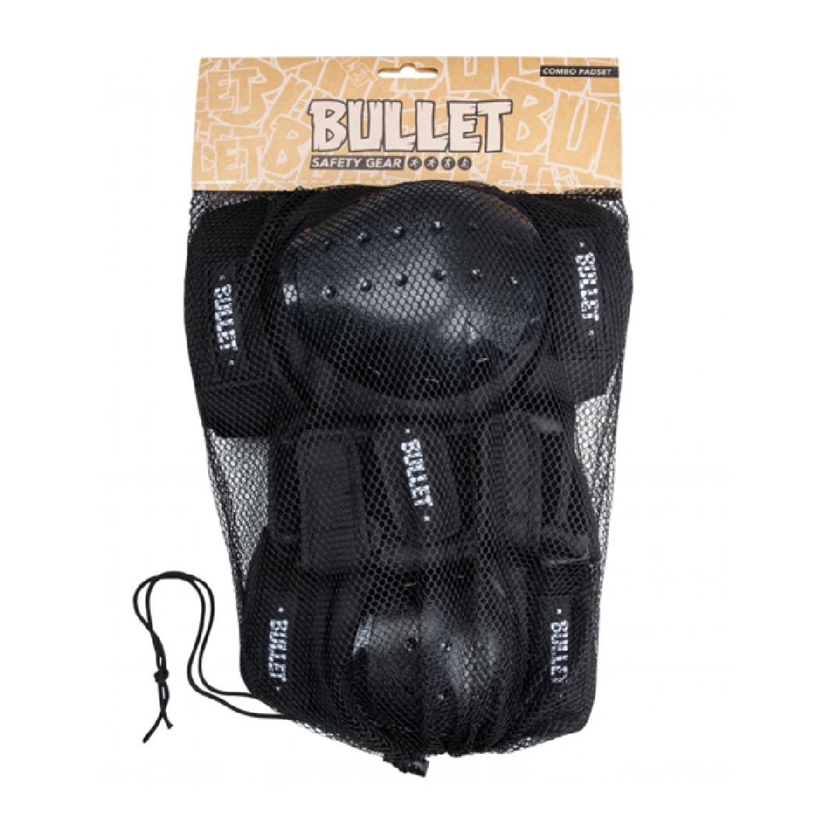 Pack 3 Protections BULLET Standard Combo Adulte - Black