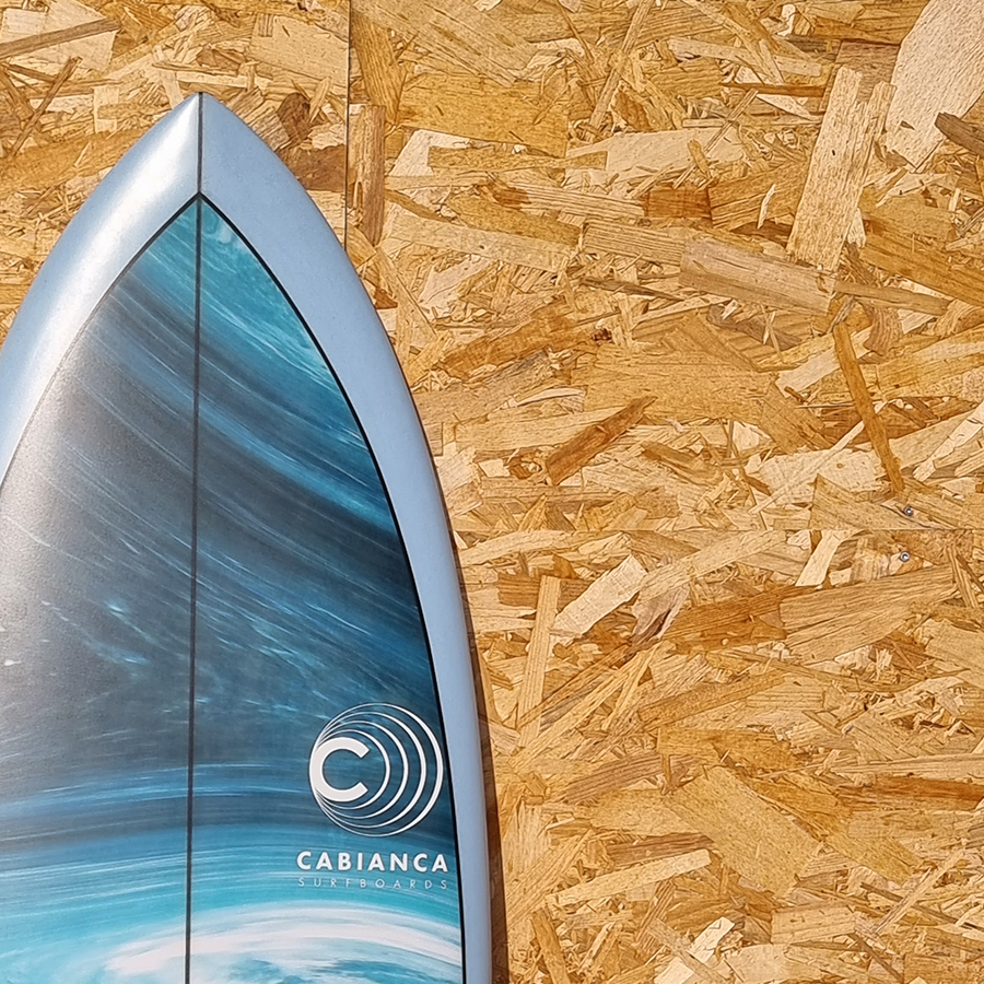 Surfboard CABIANCA 70's Twin Blue