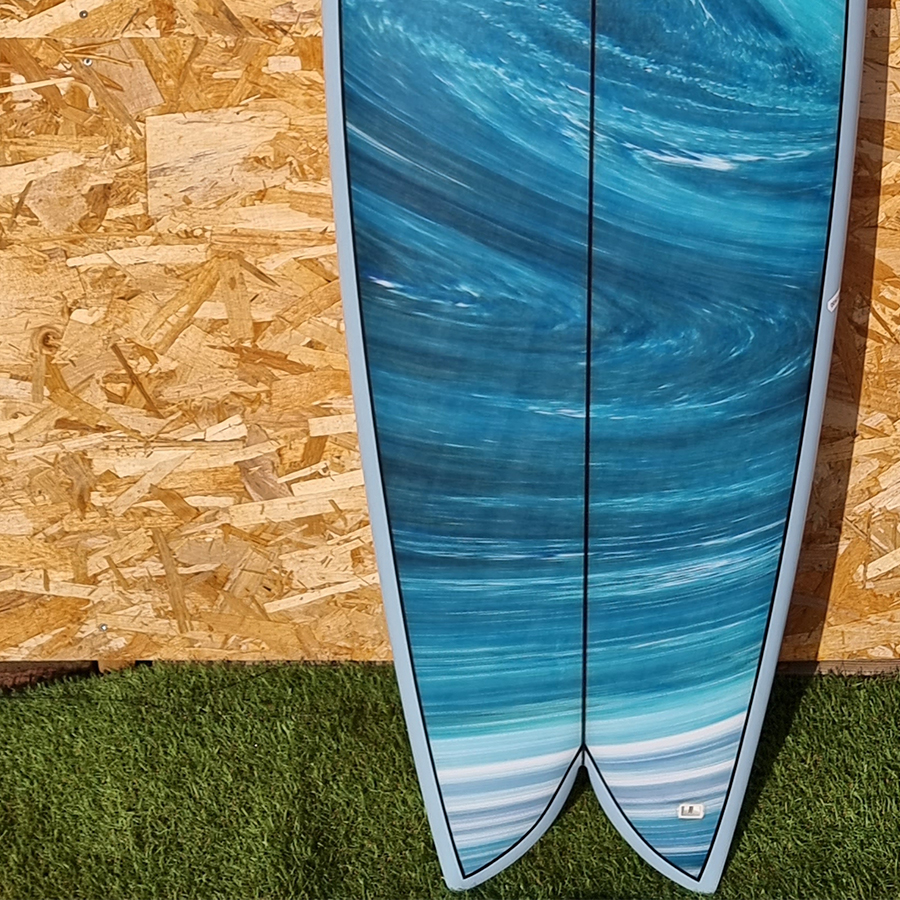 Surfboard CABIANCA 70's Twin Blue