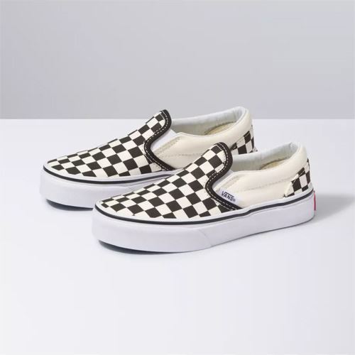 vans slip on rose damier