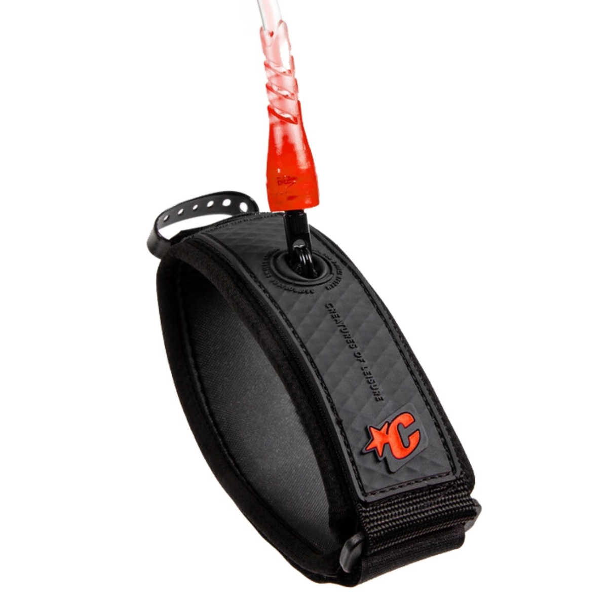 Leash Bodyboard CREATURES Reliance Bicep - Red Speckle Black