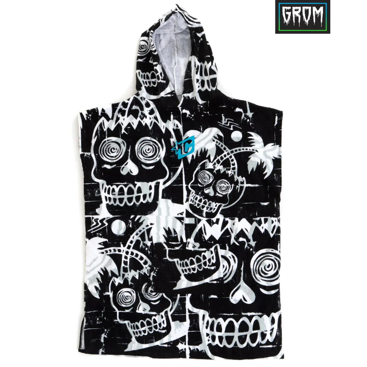 Poncho Enfants CREATURES Grom - Black White