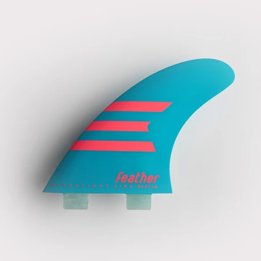 Dérives FEATHER FINS Ultralight Epoxy Hc Dual Tab Light Blue M