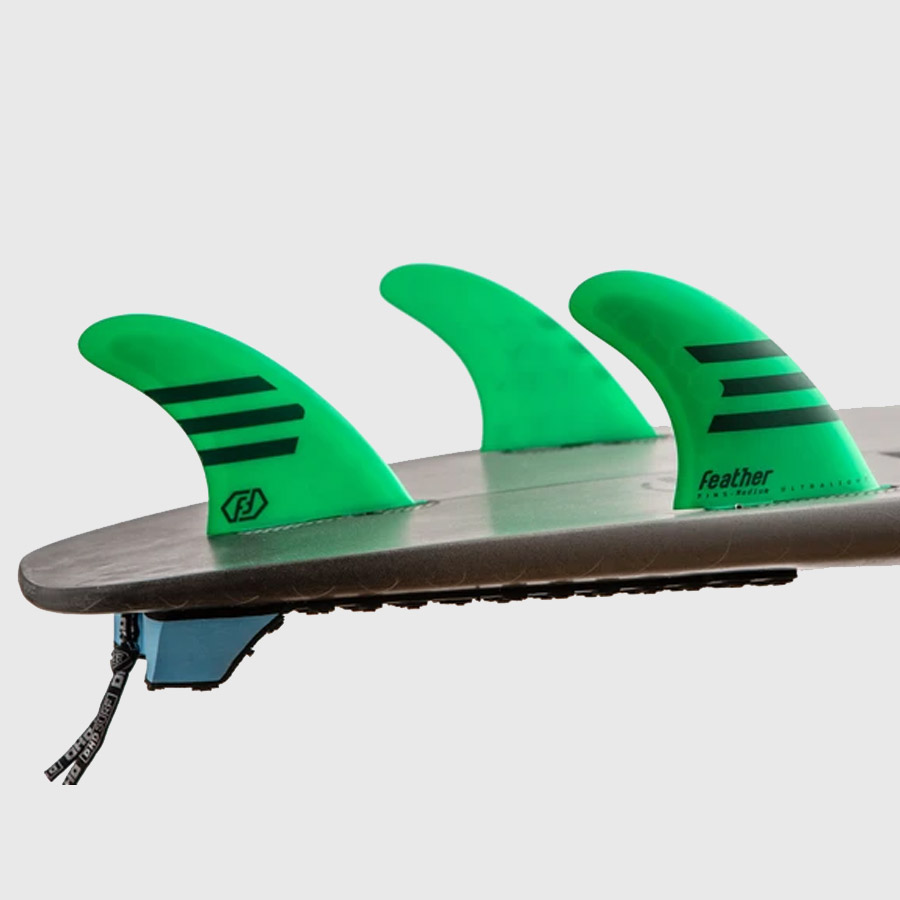 Dérives FEATHER FINS Ultralight Epoxy Hc Dual Tab Green M