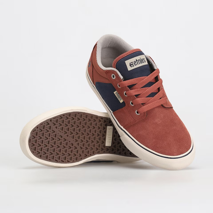 Chaussures ETNIES Barge LS Orange & Navy