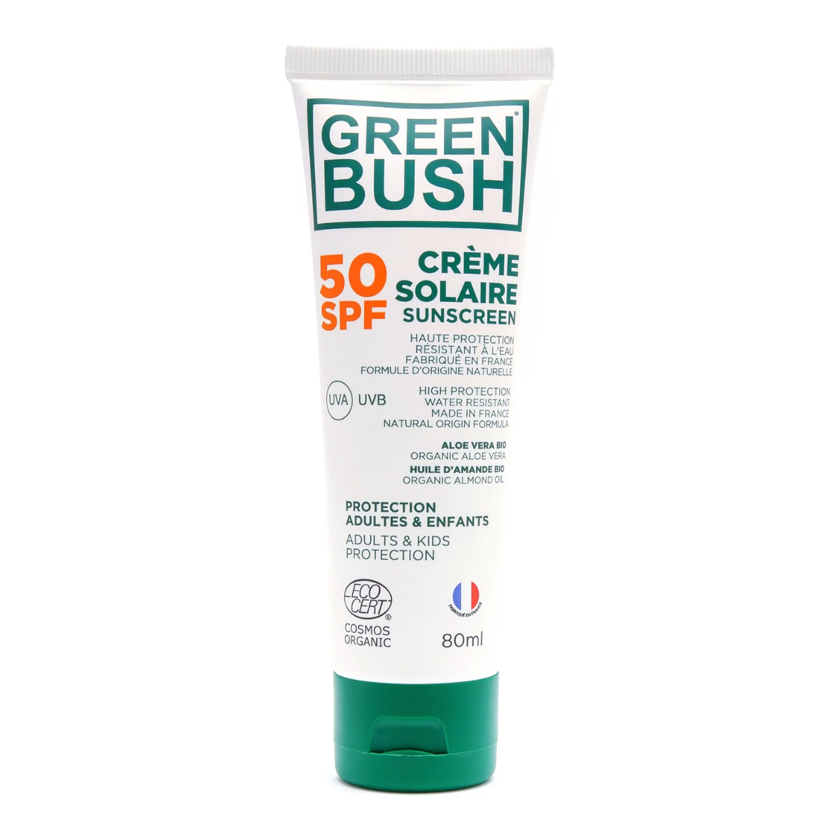 Crème Solaire GREENBUSH - 80 ml SPF 50
