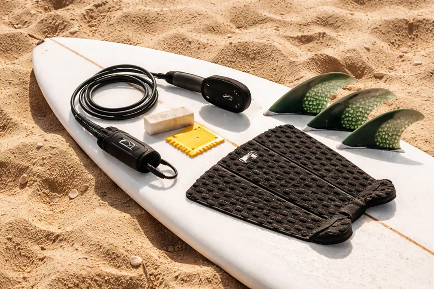 Leash wax pad et dérives de surf