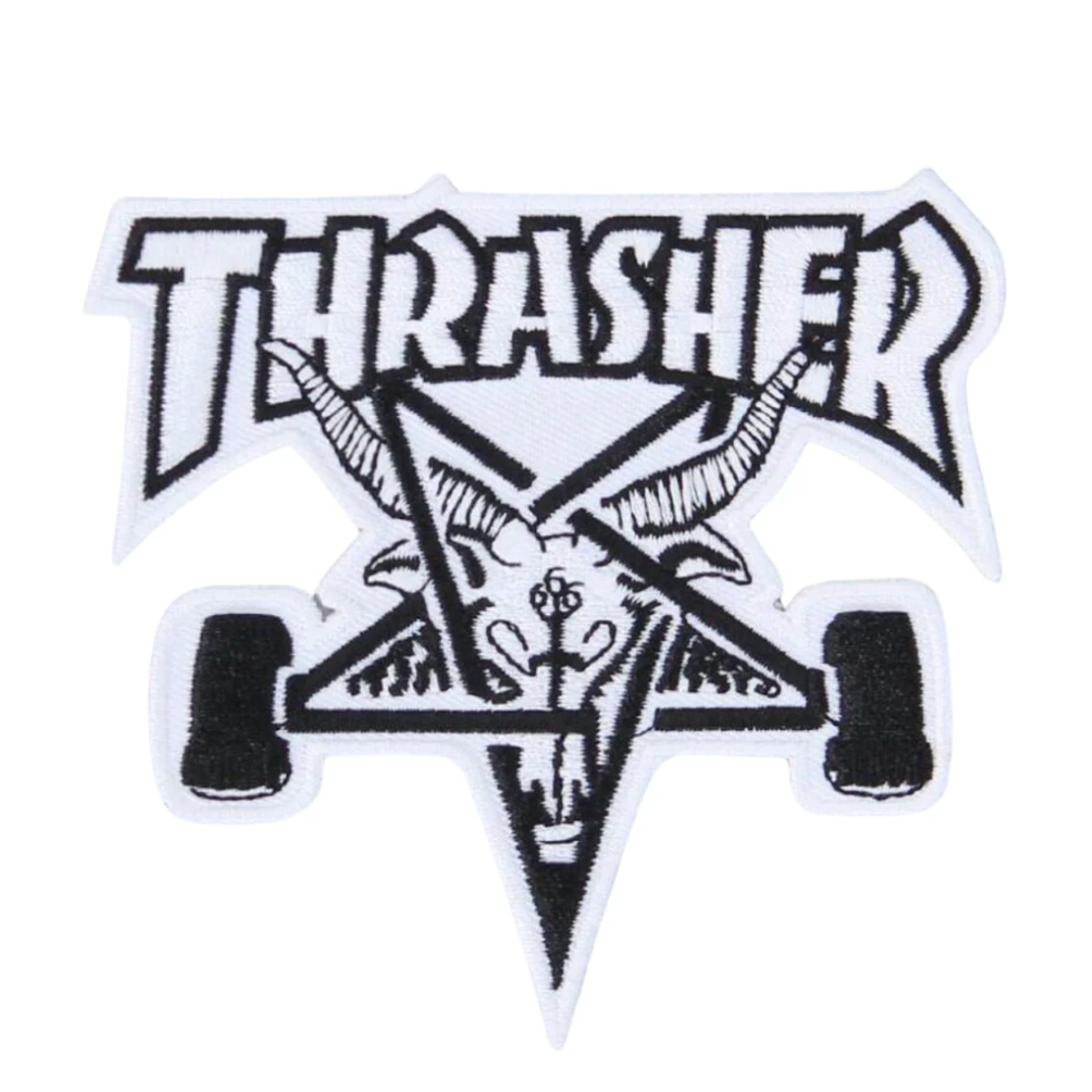 Patch THRASHER Skategoat - Blanc / Noir
