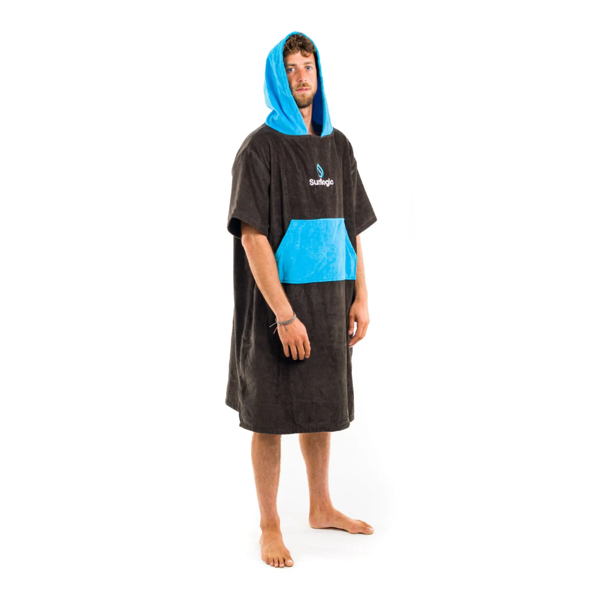 Poncho SURF LOGIC noir & bleu
