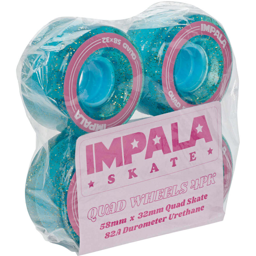 Pack 4 Roues IMPALA Replacement Wheels Holographic Glitter