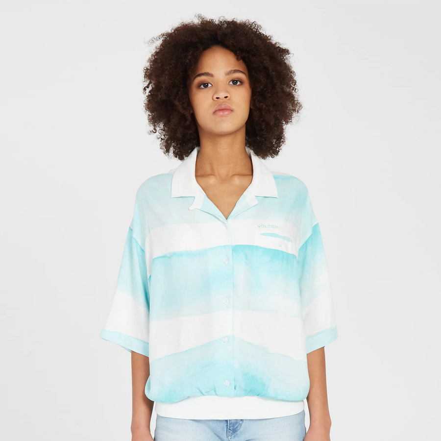 Chemise VOLCOM Stay Stripes Pale Aqua