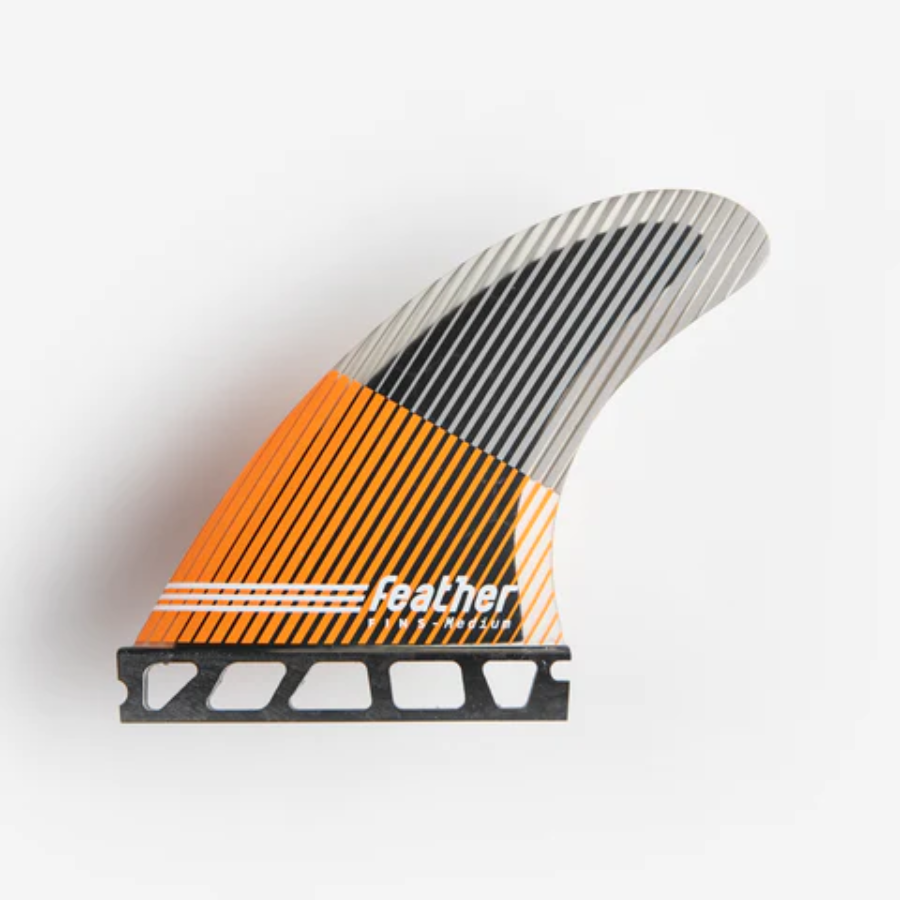 Dérives FEATHER FINS Ultralight Black Hexa Core Orange Single L