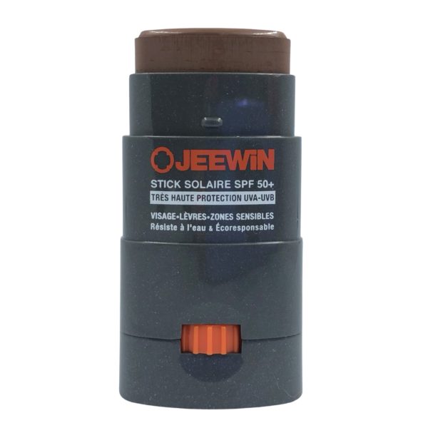 Stick Solaire JEEWIN Visage & Lèvres SPF50+ Chocolat