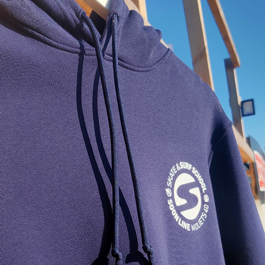 Sweat à capuche SOONLINE Bleu & Blanc
