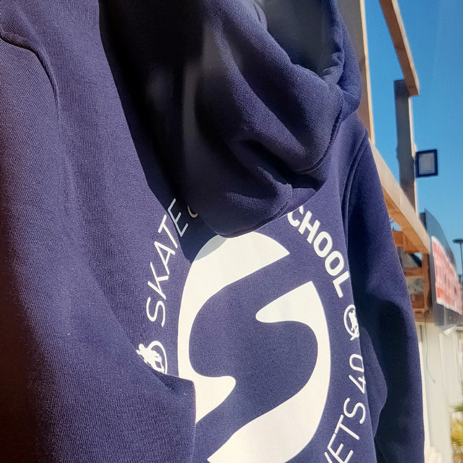 Sweat à capuche SOONLINE Bleu & Blanc