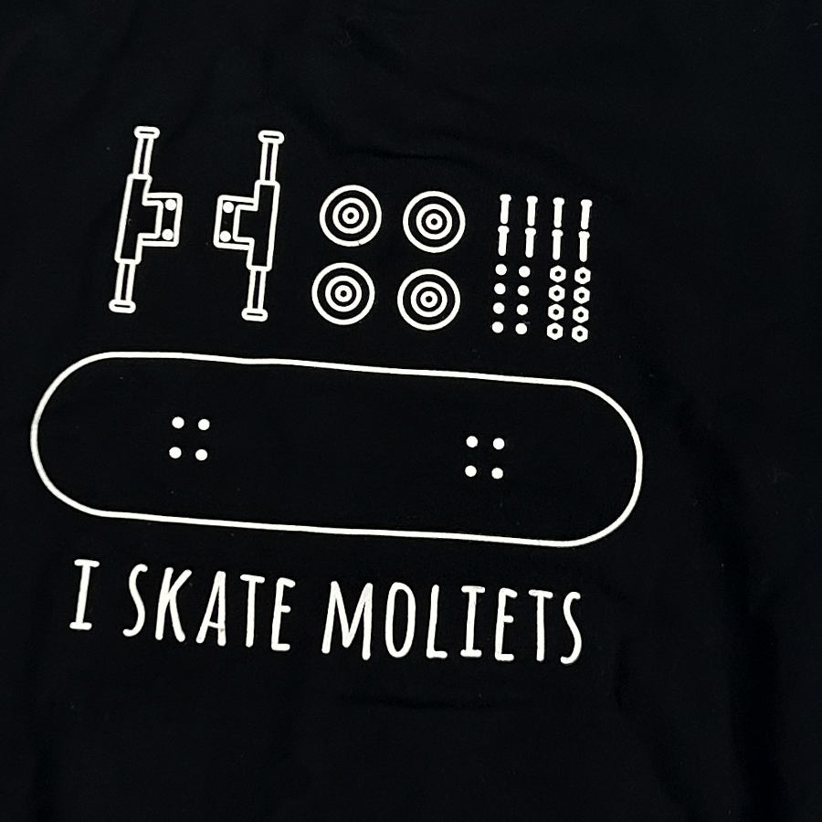 Sweat à capuche SOONLINE "I skate Moliets"