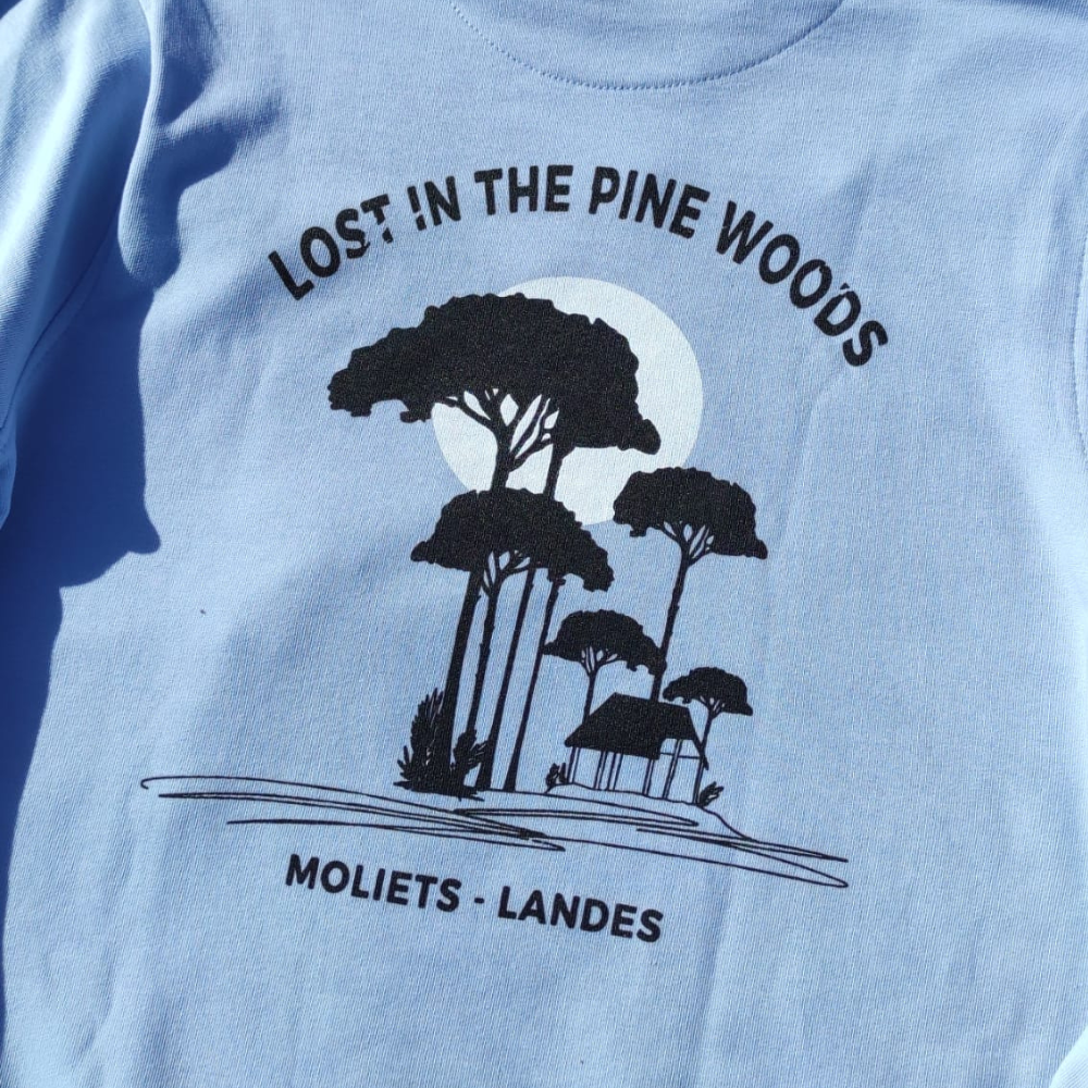 Sweat SOONLINE Bleu Clair "Lost In The Pine Woods"