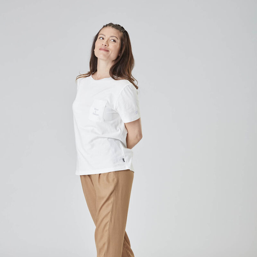 T-shirt Femme PICTURE ORGANIC Exee Pocket Tee White
