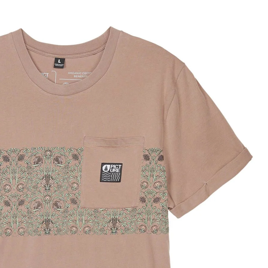 T-shirt PICTURE ORGANIC Moeca Beige Washed