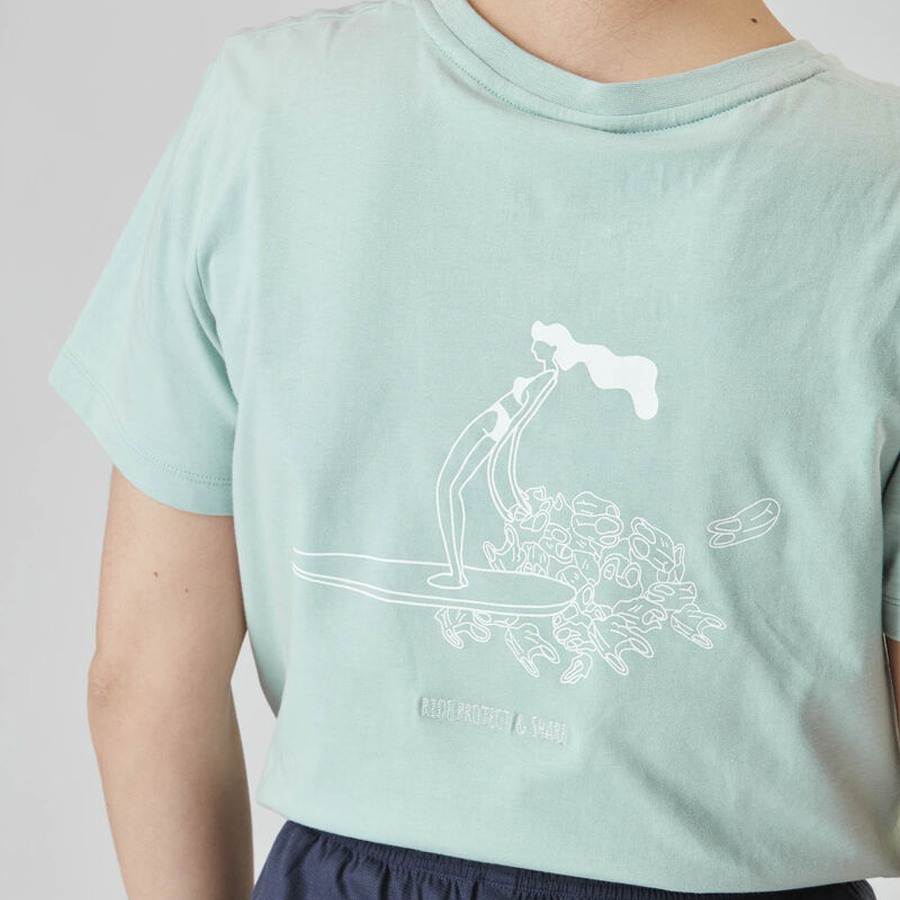 T-shirt Femme PICTURE ORGANIC Slee CC Tee Blue Surf