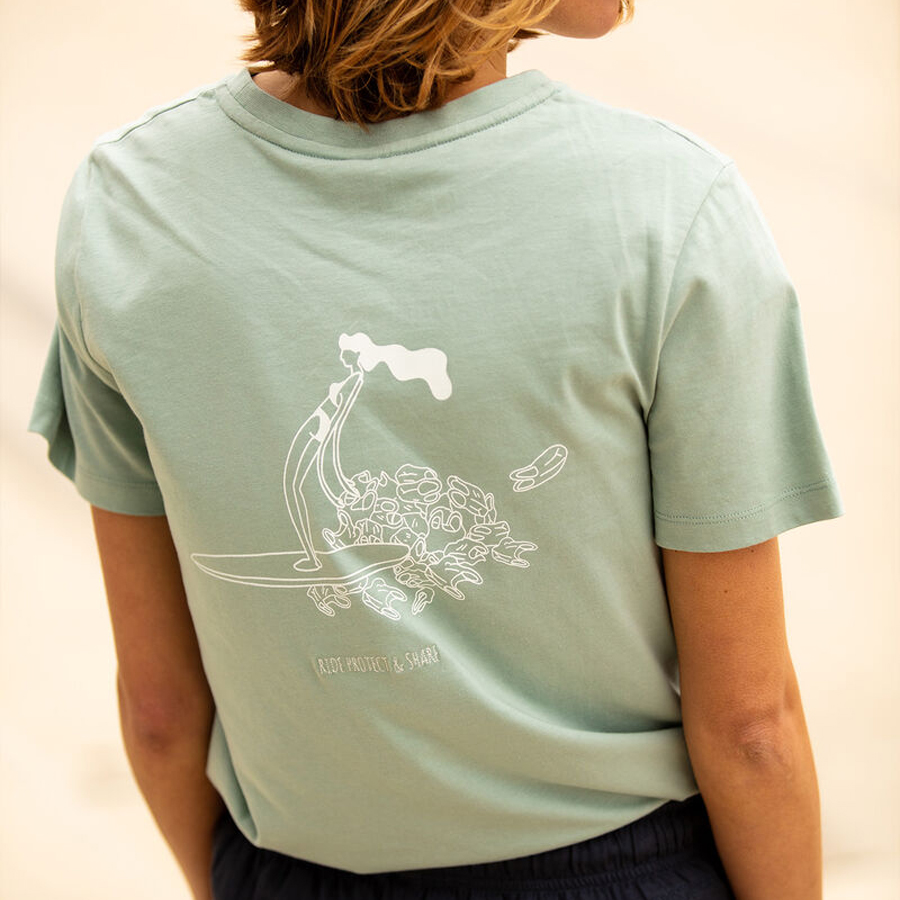 T-shirt Femme PICTURE ORGANIC Slee CC Tee Blue Surf