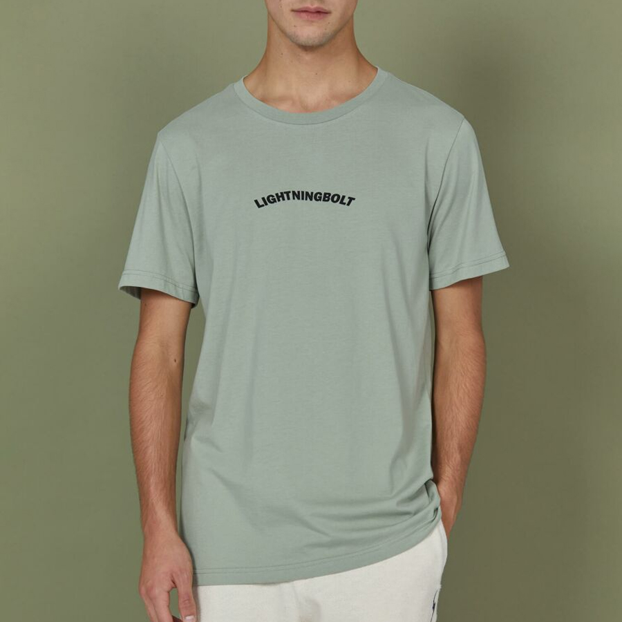 T-shirt LIGHTNING BOLT Green Front & Back Print