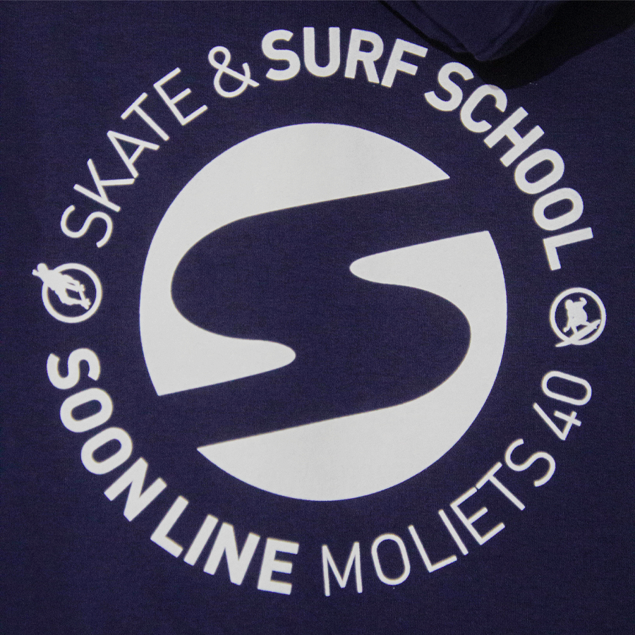 Sweat à capuche SOONLINE Bleu Marine
