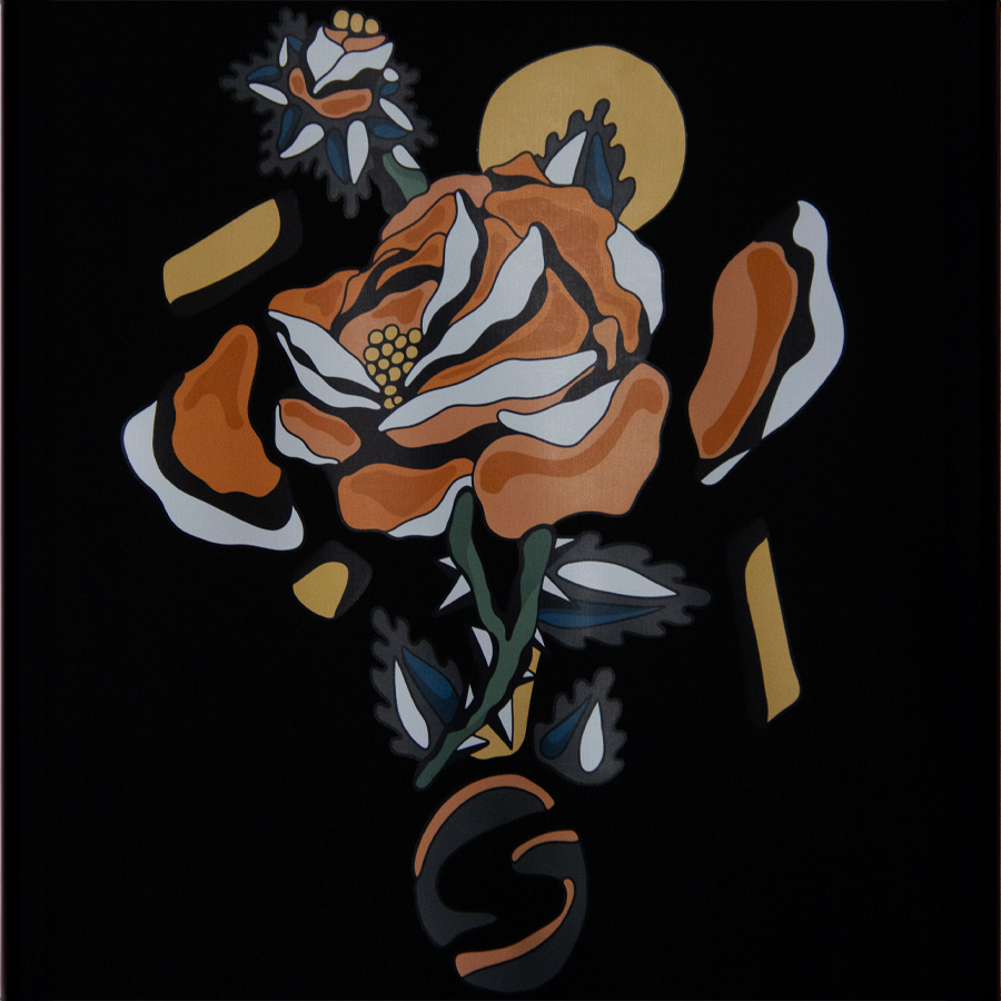 Sweat Crew Neck SOONLINE Noir Fleur