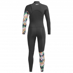 Combinaison femme PICTURE Equation 4/3 Front Zip Abstract Flower