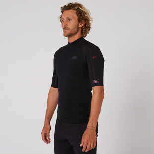 Top Néoprène OCEAN EARTH 1.5mm Manches Courtes Double Black