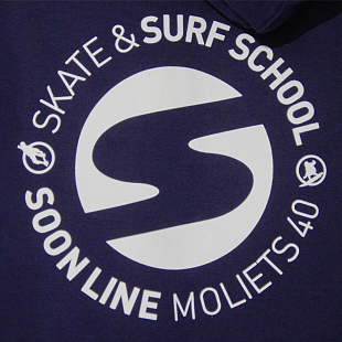 Sweat à capuche SOONLINE Bleu Marine