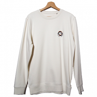 Sweat Crew Neck SOONLINE Crème Fleur