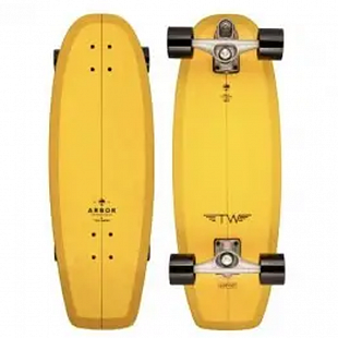 Surfskate ARBOR x CARVER Tyler Warren Shaper Complete 29" Jaune