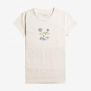 T-shirt RVCA Tempted Vintage White