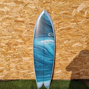 Surfboard CABIANCA 70's Twin Blue