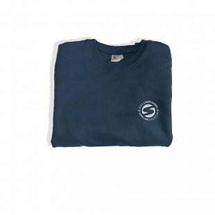 Sweat Crew Neck SOONLINE Lost in the pine woods Bleu