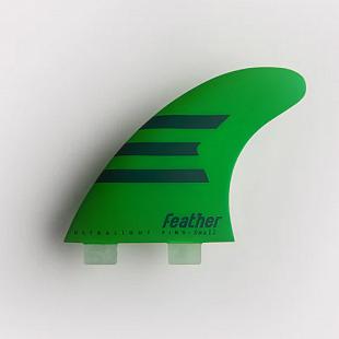 Dérives FEATHER FINS Ultralight Epoxy Hc Dual Tab Green M