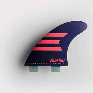 Dérives FEATHER FINS Ultralight Epoxy HC Dual Tab Purple M