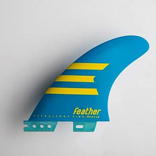 Dérives FEATHER FINS Ultralight Click Tab HC Blue/ Yellow M