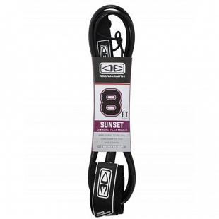 Leash Sunset Ocean Earth 8' Noir