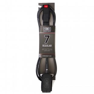 Leash OCEAN EARTH Regular Moulded 7' Black