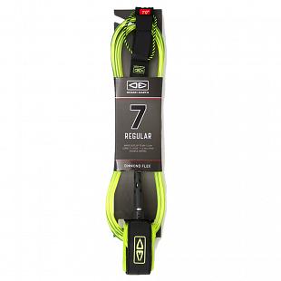 Leash OCEAN EARTH Regular Moulded 7' Lime