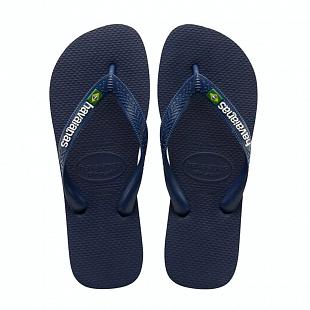 Tongs HAVAIANAS Brasil Logo Bleu