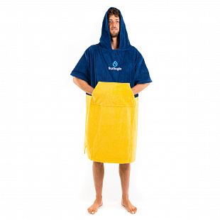 Poncho SURF LOGIC marine & jaune
